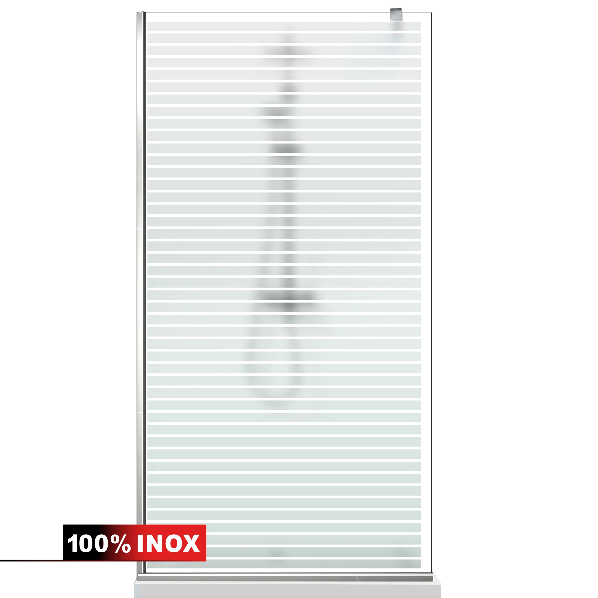Paravan dus Walk-in, Perete dus  Inox, #Mata #Matt
