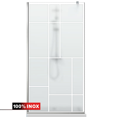 Paravan dus Walk-in, Perete dus  Inox, #Mata #Matt