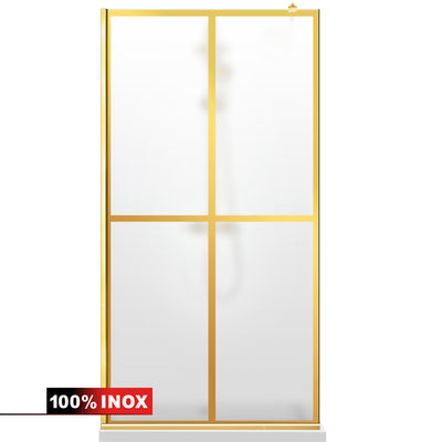 Paravan dus Walk-in, Perete dus  Auriu, #Mat #Matt