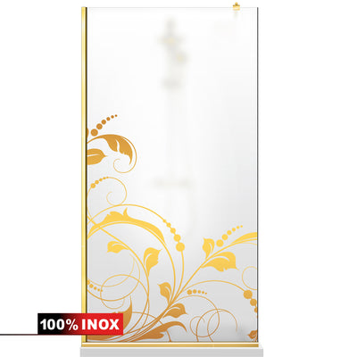 Paravan dus Walk-in, Perete dus  Auriu, #Mat #Matt