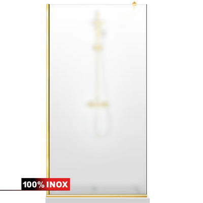 Paravan dus Walk-in, Perete dus  Auriu, #Mat #Matt