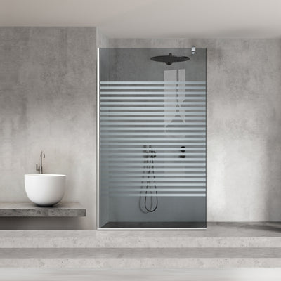 Paravan dus Walk-in, Perete dus  Inox, #Gri #Szürke