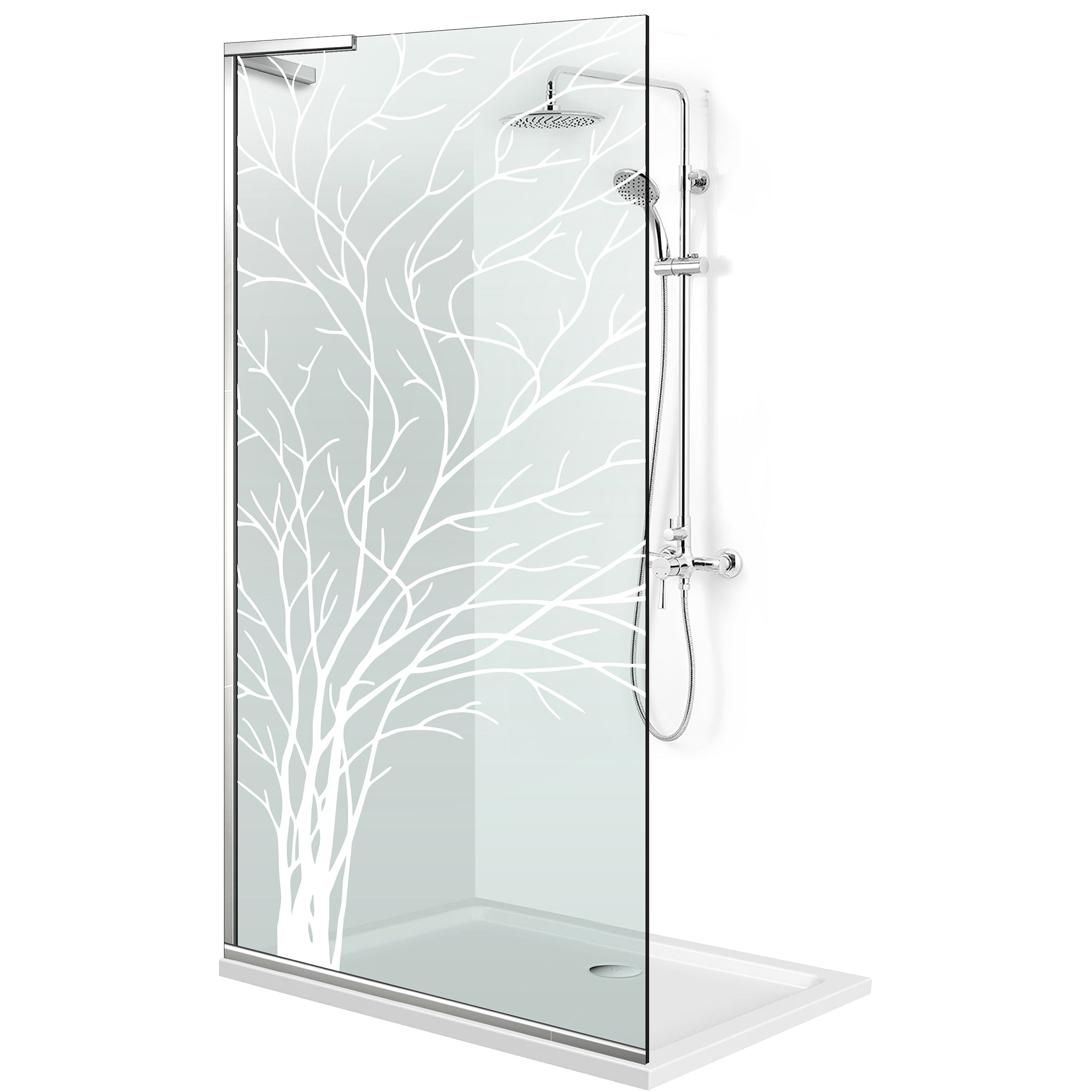 Paravan dus Walk-in, Perete dus Inox, #Clara #Víztiszta