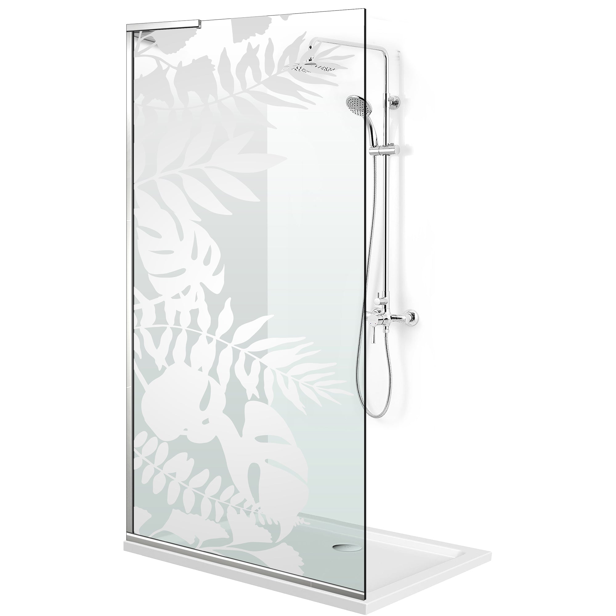 Paravan dus Walk-in, Perete dus Inox, #Clara #Víztiszta