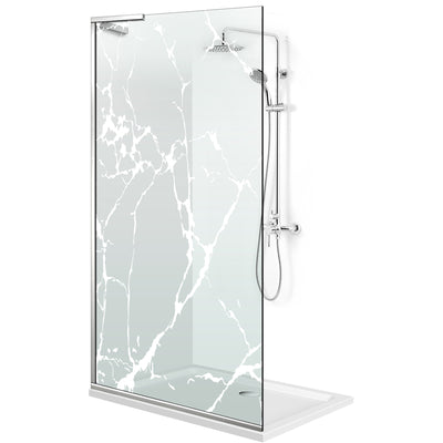 Paravan dus Walk-in, Perete dus Inox, #Clara #Víztiszta
