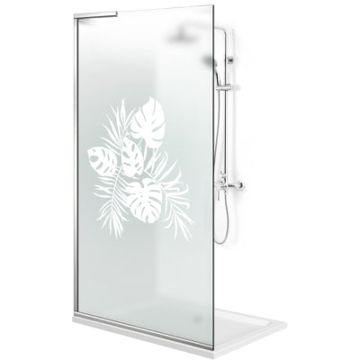 Paravan dus Walk-in, Perete dus Inox, #Mat #Matt