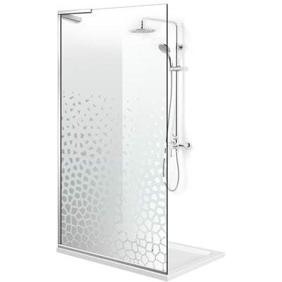 Paravan dus Walk-in, Perete dus Inox, #Clara #Víztiszta