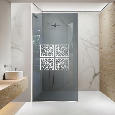 Paravan dus Walk-in, Perete dus Inox, #Gri #Szürke