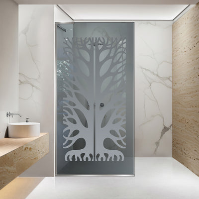 Paravan dus Walk-in, Perete dus Inox, #Gri #Szürke