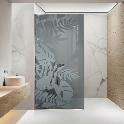 Paravan dus Walk-in, Perete dus Inox, #Gri #Szürke