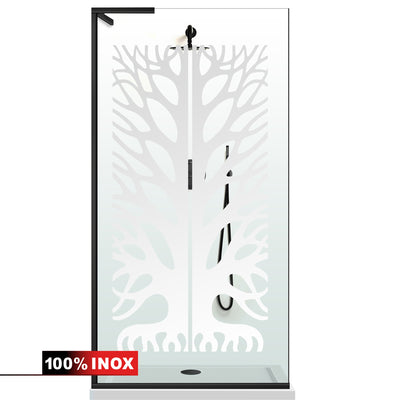 Paravan dus Walk-in, Perete dus Inox, #Clara #Víztiszta
