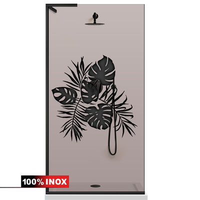 Paravan dus Walk-in, Perete dus Inox, #Bronz #Bronz