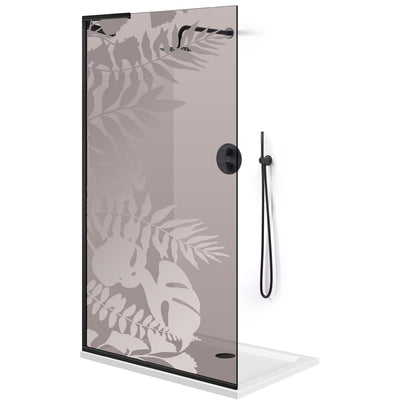 Paravan dus Walk-in, Perete dus Inox, #Bronz #Bronz