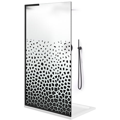 Paravan dus Walk-in, Perete dus Inox, #Mat #Matt