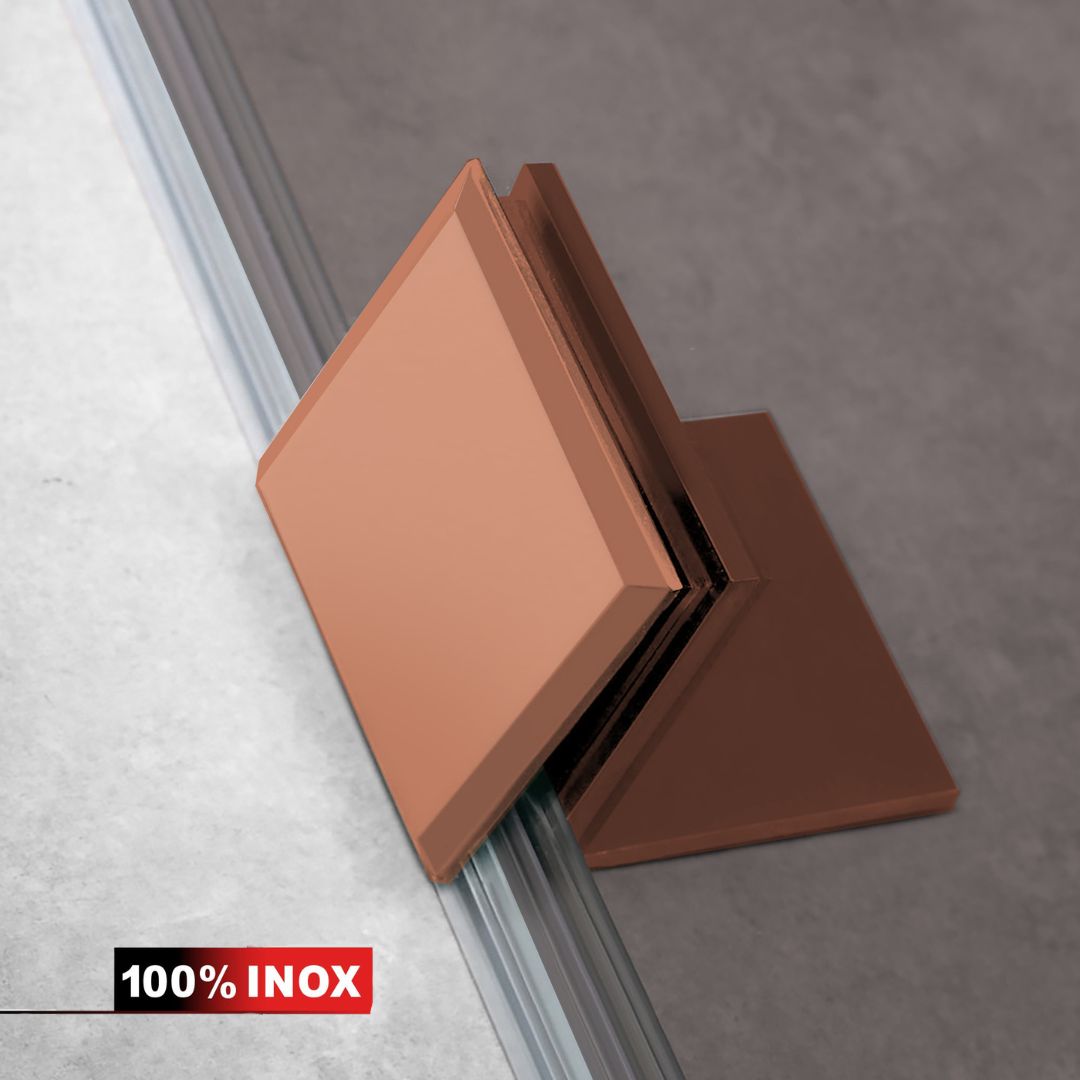 Parois de Douche Walk-in, Paroi de douche en Acciaio inox, cuivre #Bronzo