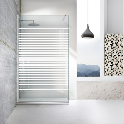 Paravan dus Walk-in, Perete dus  Inox, #Clara #Víztiszta