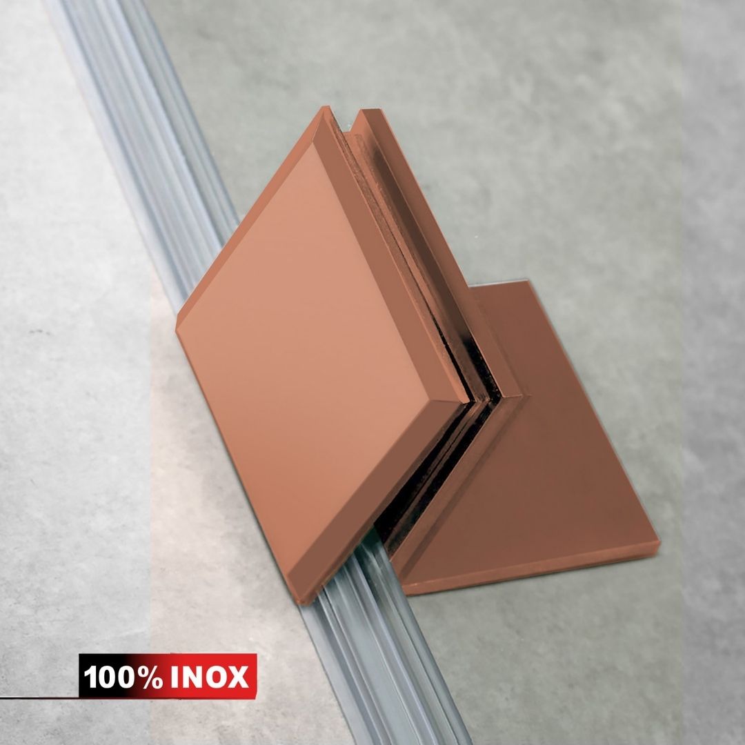 Paravan dus Walk-in, Perete dus Inox, negru mat, #Clara #Víztiszta