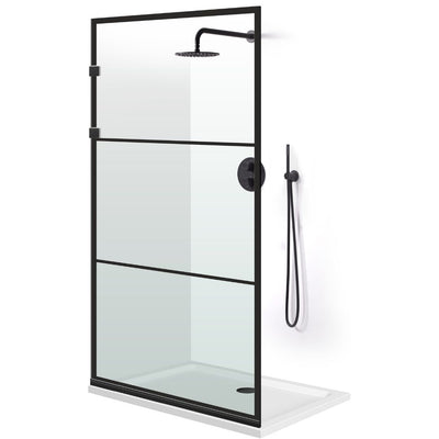 Shower Screens Walk-in, Shower wall Stainless steel, #Clear #Víztiszta