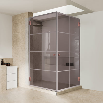 Cabina dus cu usa batanta #Bronz