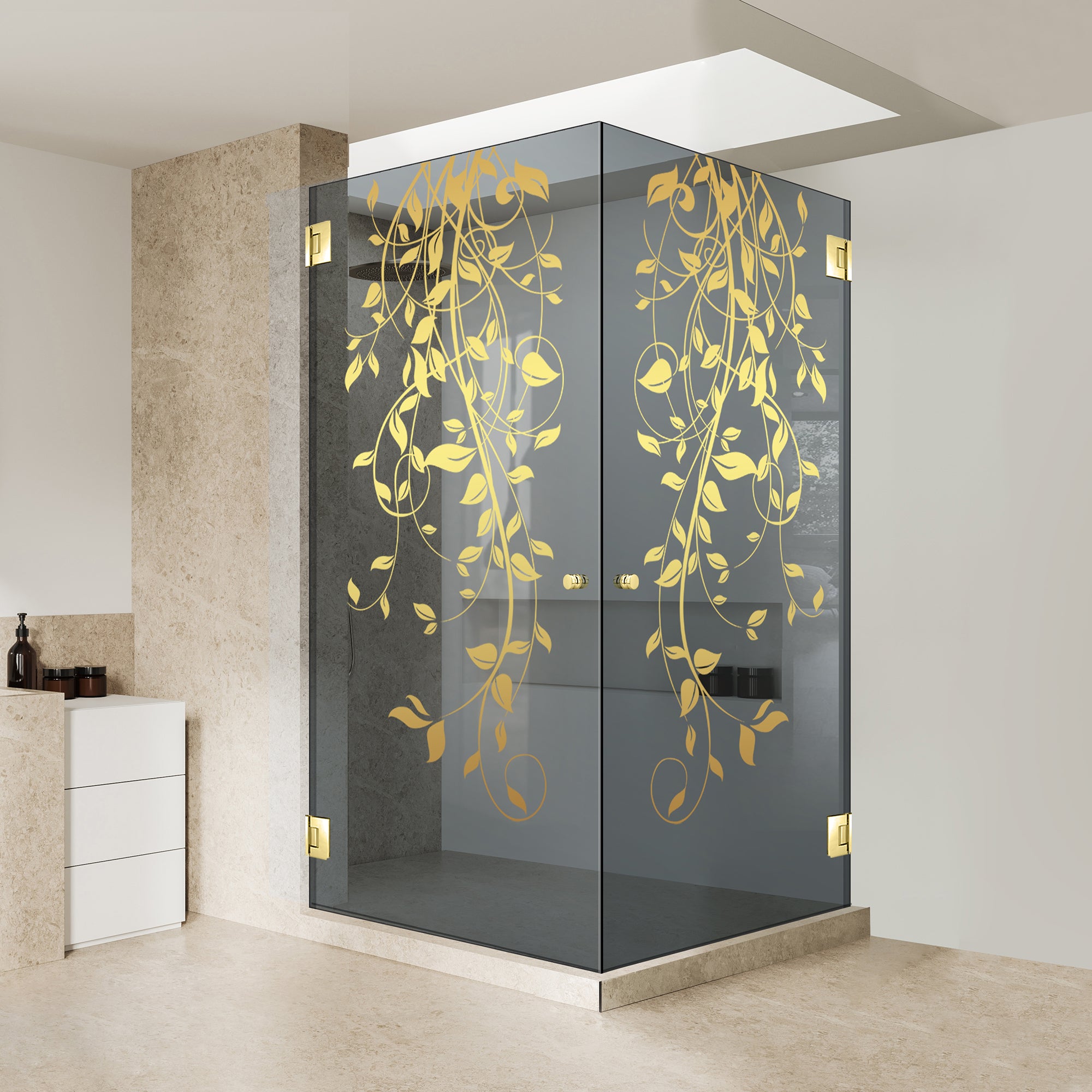 Cabina dus cu usa batanta #Gri