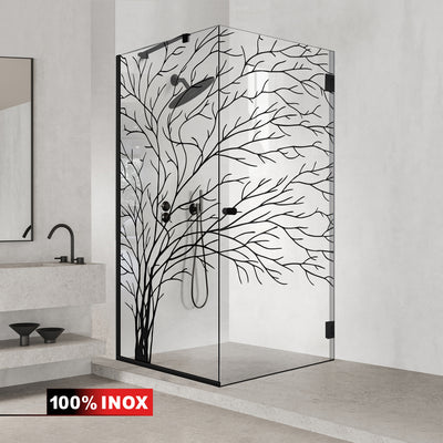 Cabina doccia con porta battente #Trasparente