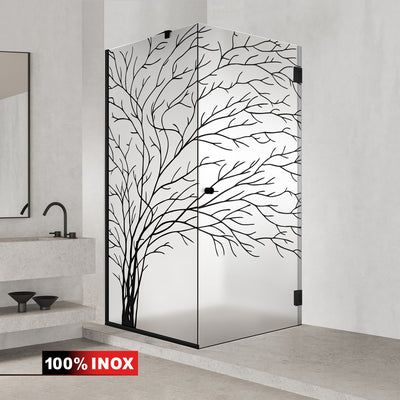 Cabina doccia con porta battente #Satinato