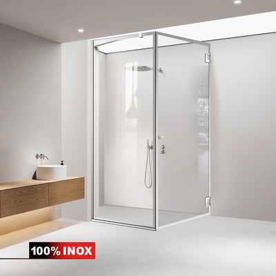 Cabina doccia con porta battente #Trasparente