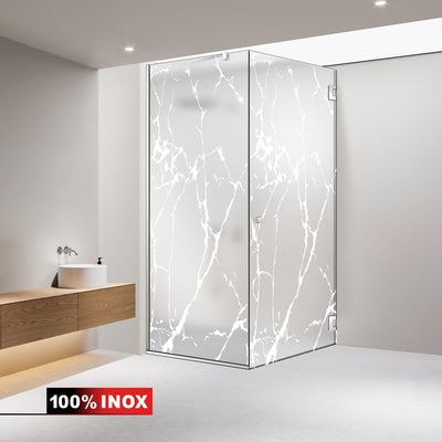 Cabina doccia con porta battente #Satinato