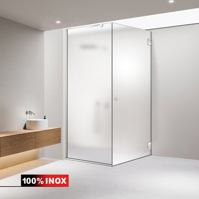 Cabina doccia con porta battente #Satinato