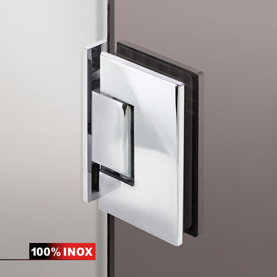Cabina doccia con porta battente #Bronzo