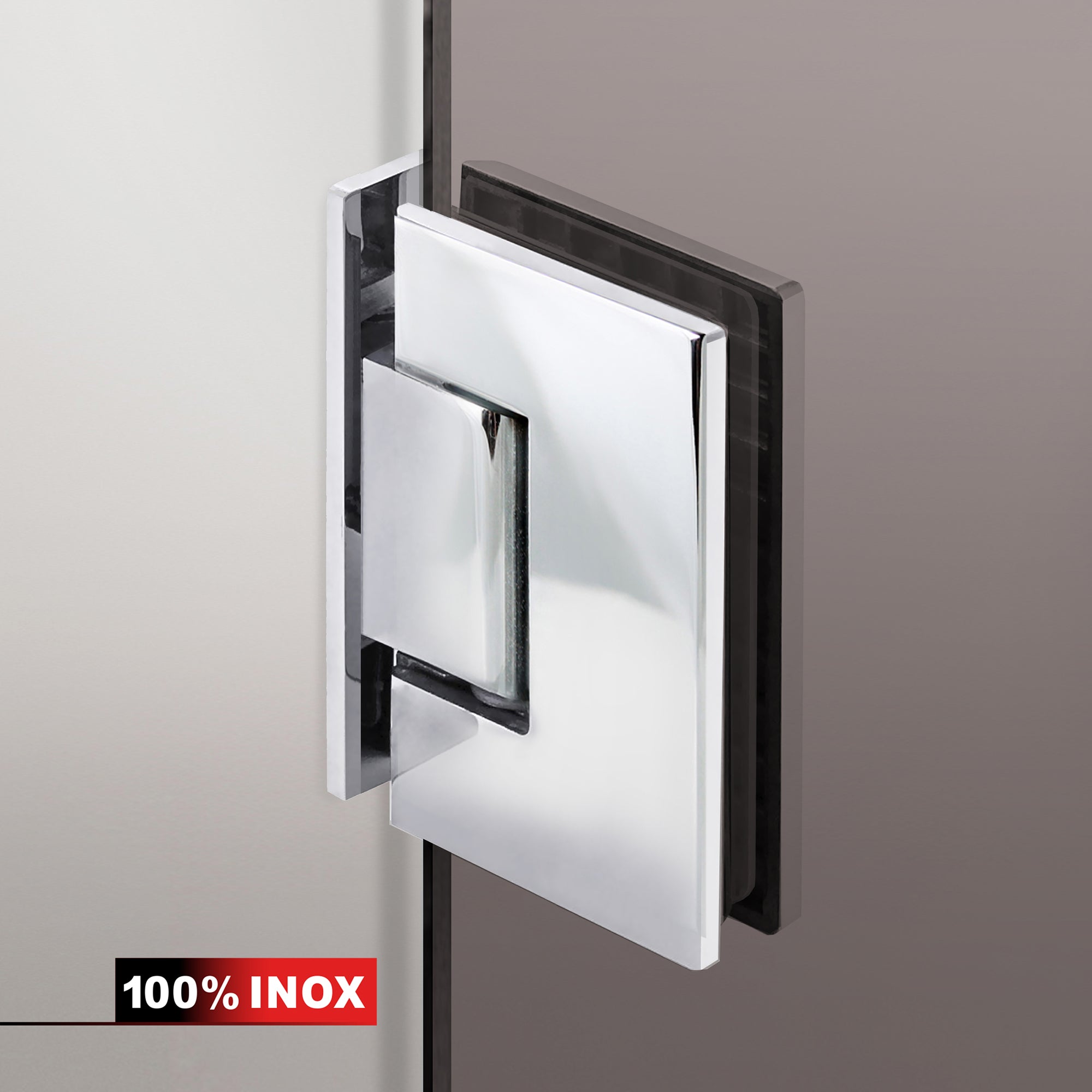 Cabina doccia con porta battente #Bronzo