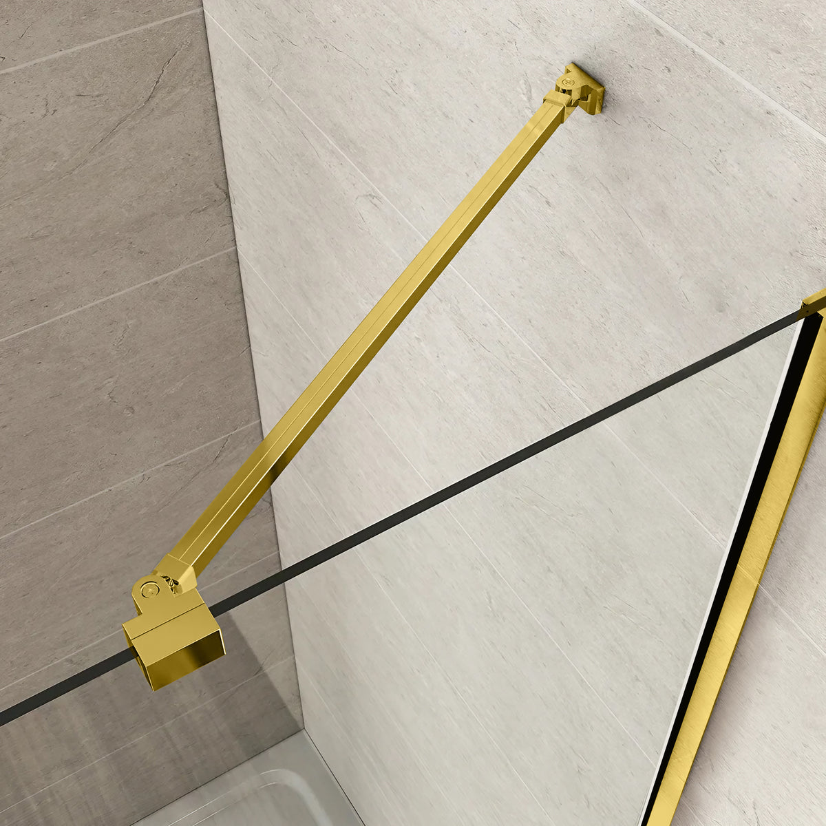 Parois de Douche Walk-in, Parete doccia Oro, #Trasparente