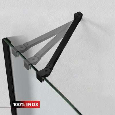 Cabina doccia con porta battente #Trasparente