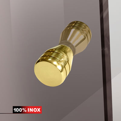 Hinged glass door gold, #Bronze