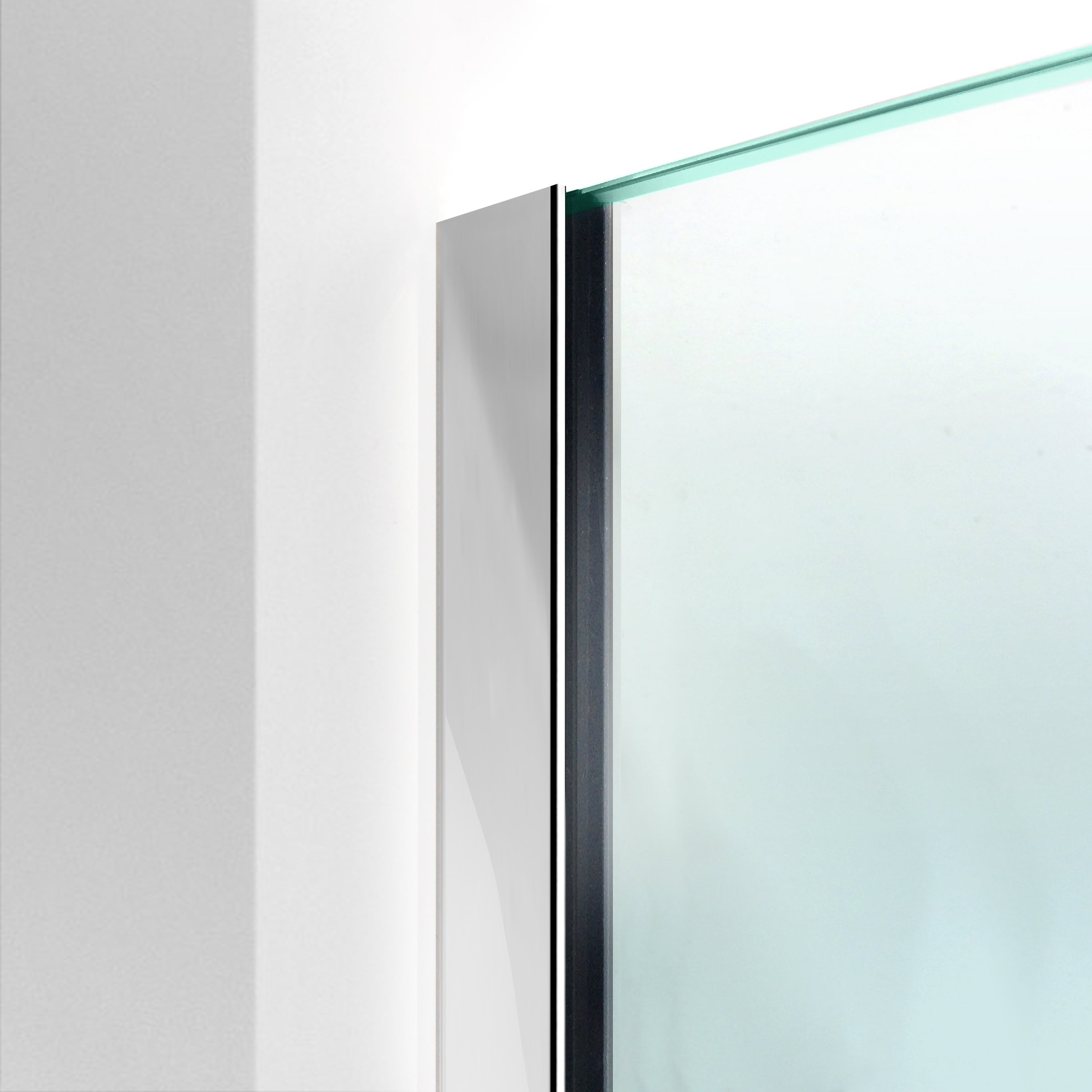 Paravan dus Walk-in, Perete dus  Inox, #Clara