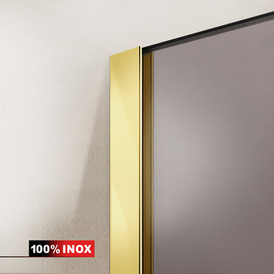 Cabina doccia con porta battente #Bronzo
