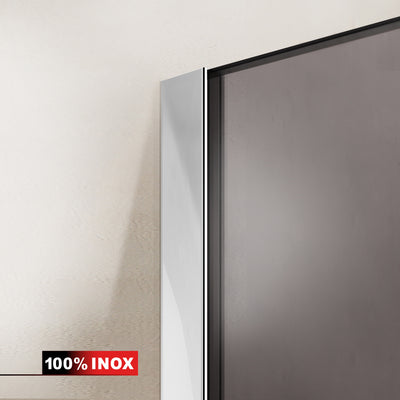 Cabina doccia con porta battente #Bronzo