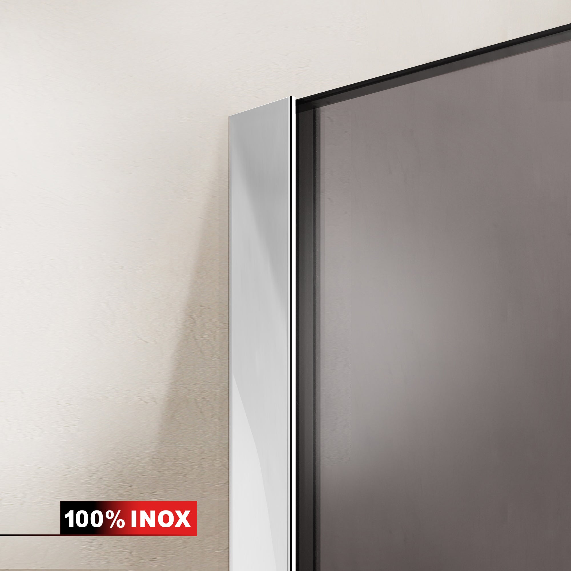 Cabina doccia con porta battente #Bronzo