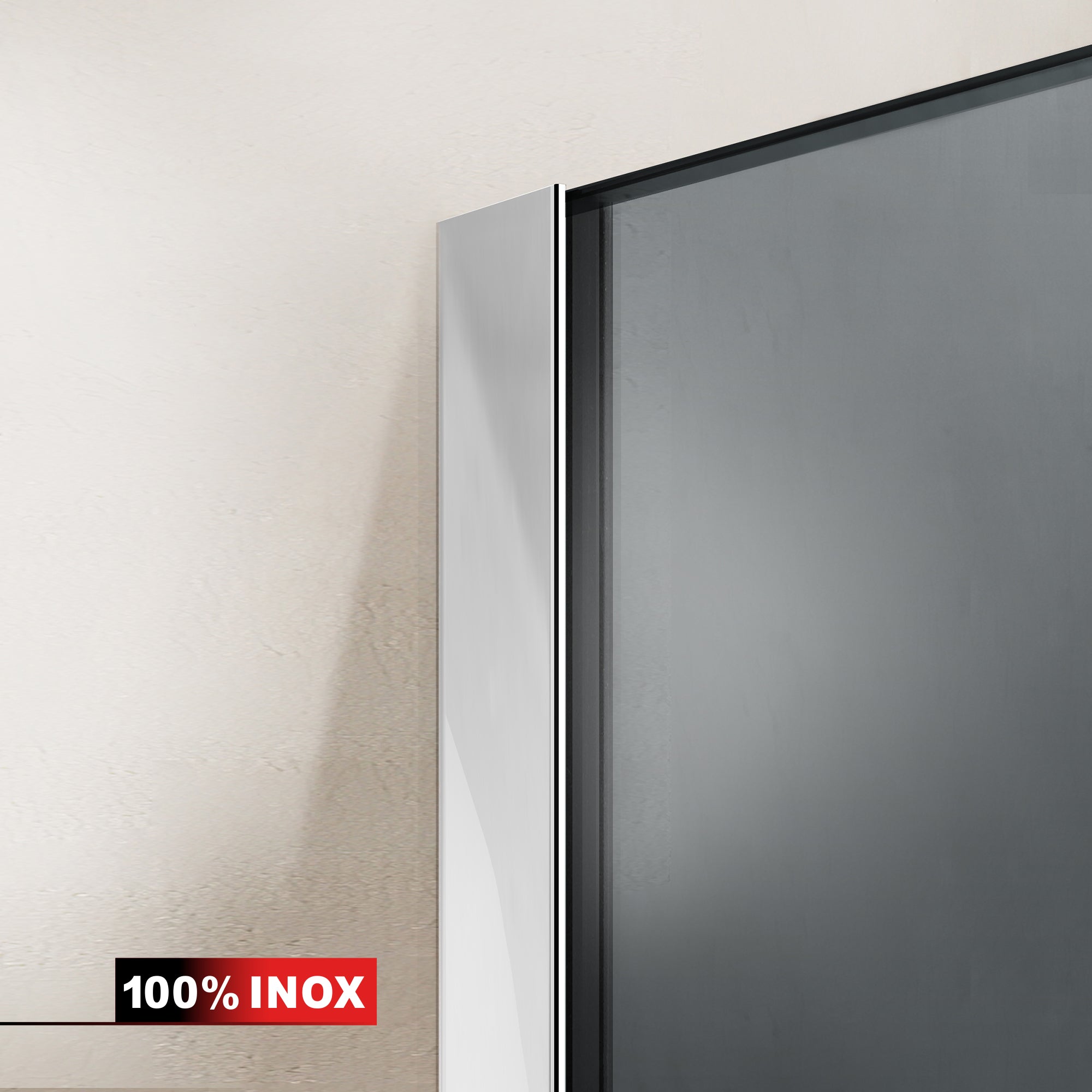 Cabina doccia con porta battente #Grigio