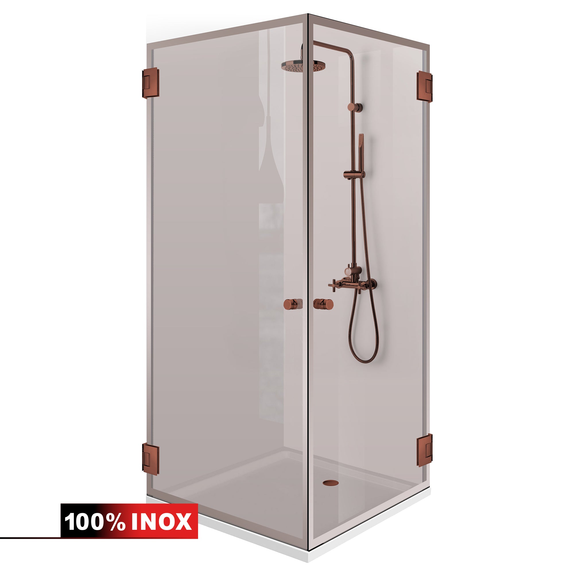 Cabina dus cu usa batanta #Bronz