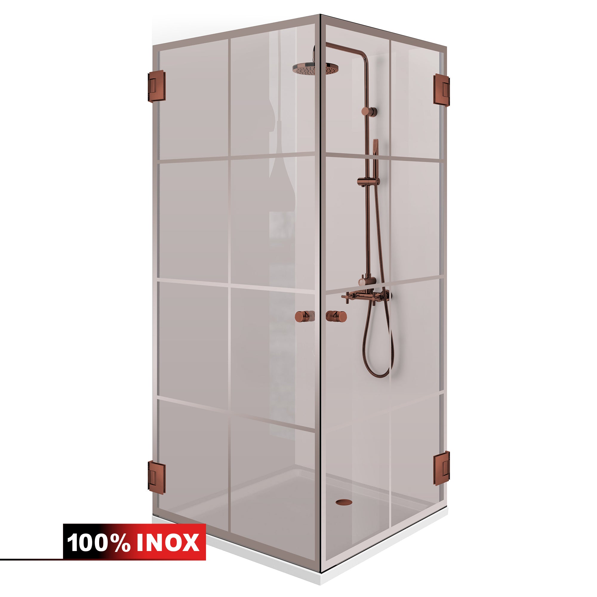 Cabina dus cu usa batanta #Bronz