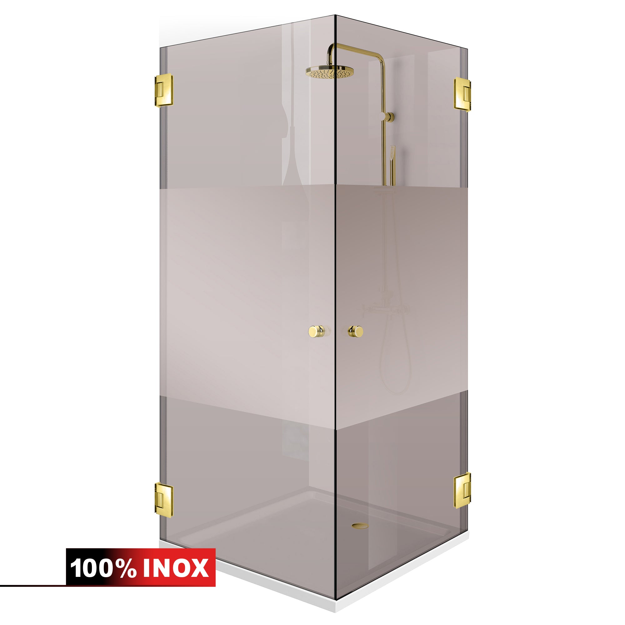 Cabina dus cu usa batanta #Bronz
