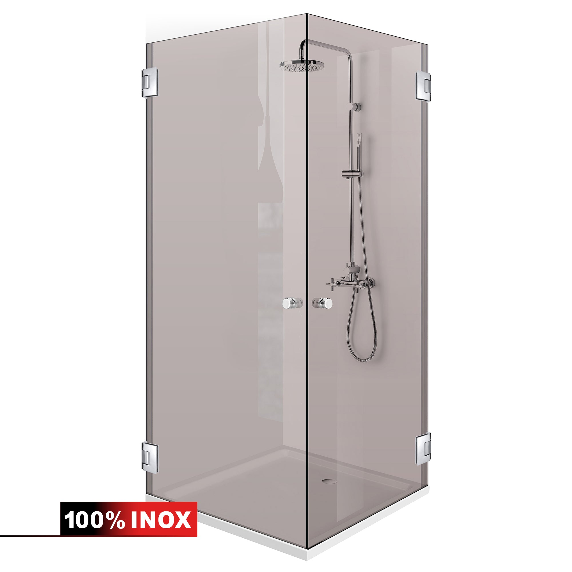 Cabina dus cu usa batanta #Bronz