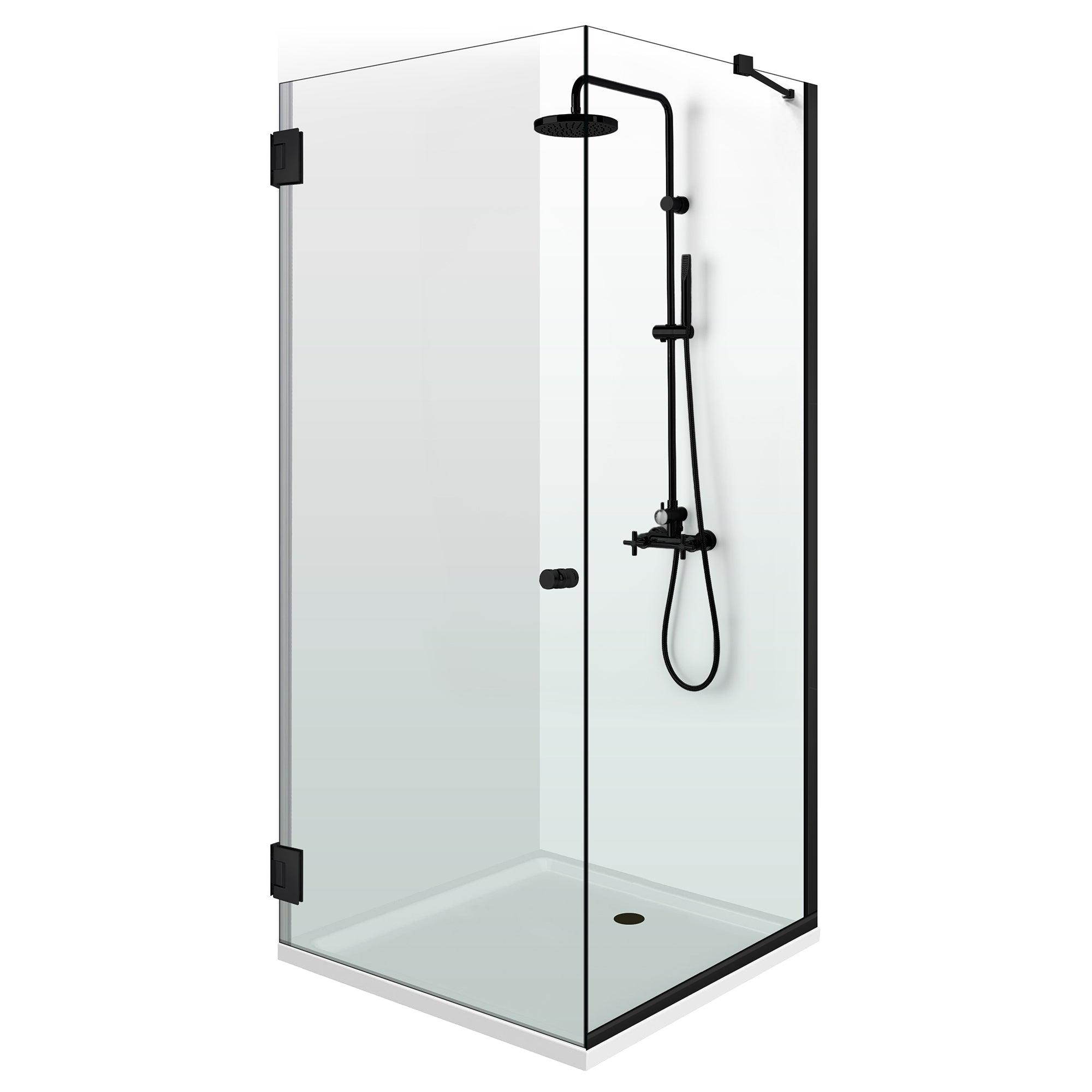 Cabina doccia con porta battente #Trasparente