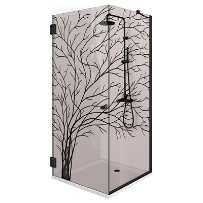 Cabina doccia con porta battente #Bronzo