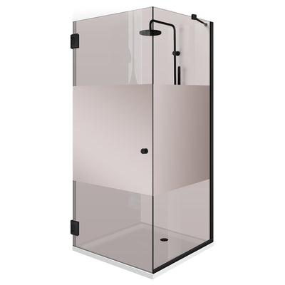 Shower enclosure with swing door #Bronze