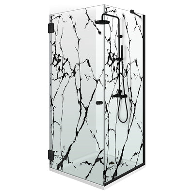 Cabina doccia con porta battente #Trasparente