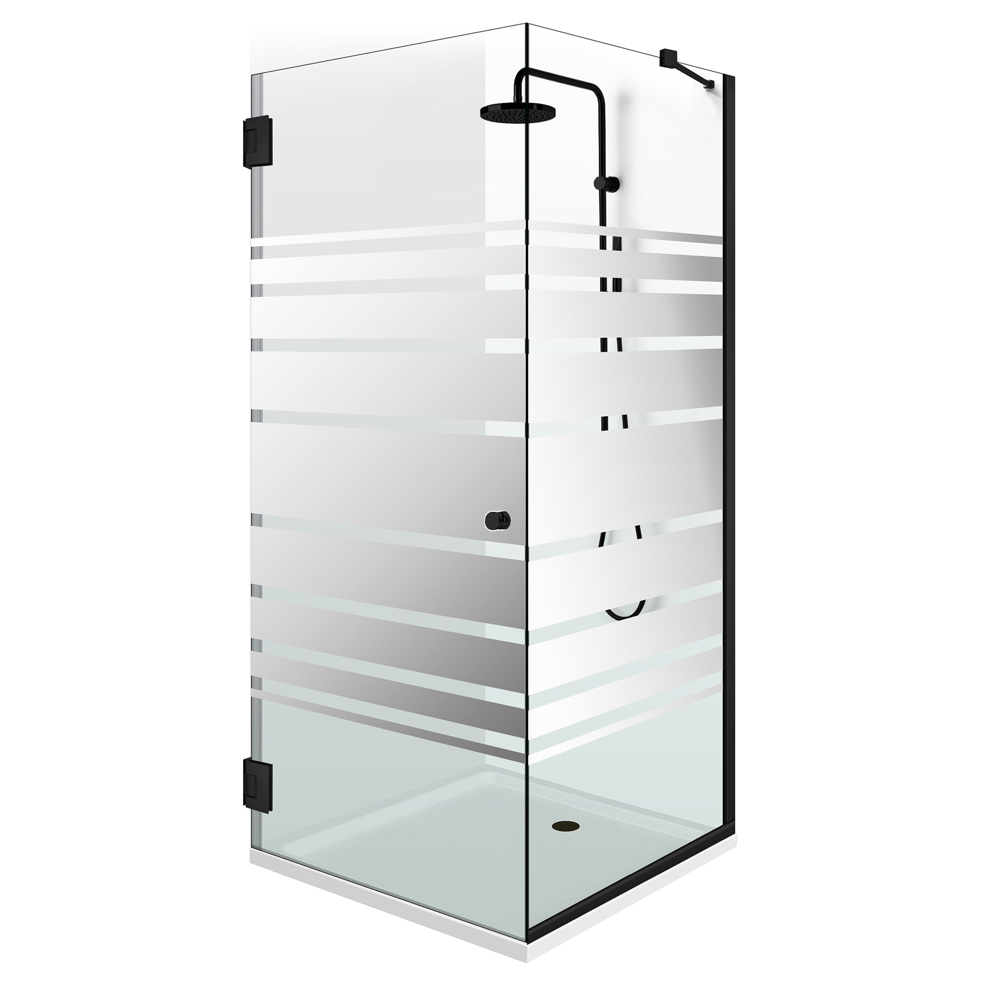 Cabina doccia con porta battente #Trasparente