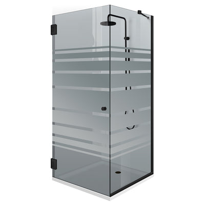 Cabina doccia con porta battente #Grigio