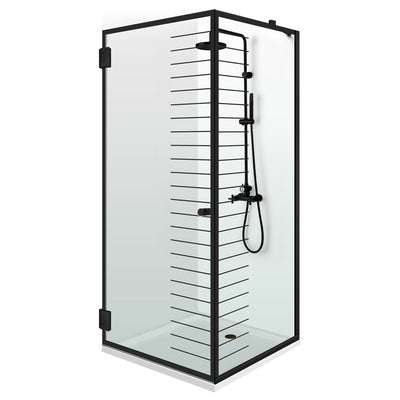 Cabina doccia con porta battente #Trasparente
